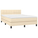 Pat continental cu saltea, crem, 140x200 cm, material textil - WALTI WALTI
