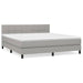 Pat continental, gri deschis, 180x200 cm, material textil - WALTI WALTI