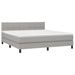 Pat continental, gri deschis, 180x200 cm, material textil - WALTI WALTI
