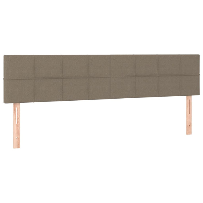 Pat continental cu saltea, gri taupe, 180x200 cm, textil - WALTI WALTI