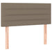 Pat box spring cu saltea, gri taupe, 90x190 cm, textil - WALTI WALTI