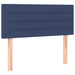 Pat box spring cu saltea, albastru, 90x190 cm, textil - WALTI WALTI