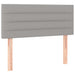 Pat box spring cu saltea, gri deschis, 90x200 cm, textil - WALTI WALTI