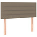 Pat box spring cu saltea, gri taupe, 100x200 cm, textil - WALTI WALTI