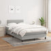 Pat box spring cu saltea, gri deschis, 120x200 cm, textil - WALTI WALTI