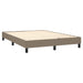 Pat continental cu saltea gri taupe 140x200 cm material textil - WALTI WALTI