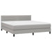 Pat continental, gri deschis, 180x200 cm, material textil - WALTI WALTI