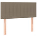 Pat box spring cu saltea, gri taupe, 80x200 cm, textil - WALTI WALTI