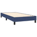 Pat box spring cu saltea, albastru, 90x190 cm, textil - WALTI WALTI