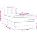 Pat box spring cu saltea, albastru, 90x190 cm, textil - WALTI WALTI