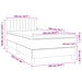Pat box spring cu saltea, gri deschis, 100x200 cm, textil - WALTI WALTI