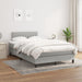 Pat box spring cu saltea, gri deschis, 120x200 cm, textil - WALTI WALTI