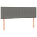Pat box spring cu saltea, gri închis, 140x200 cm, textil - WALTI WALTI