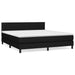 Pat box spring cu saltea, negru, 160x200 cm, textil - WALTI WALTI