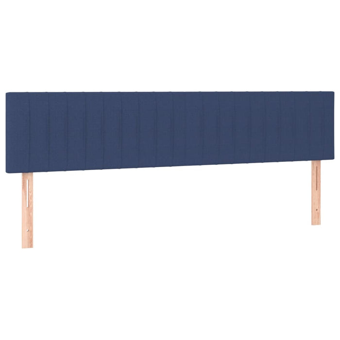 Pat box spring cu saltea, albastru, 180x200 cm, material textil - WALTI WALTI