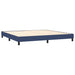 Pat box spring cu saltea, albastru, 200x200 cm, textil - WALTI WALTI