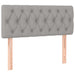 Pat box spring cu saltea, gri deschis, 90x190 cm, textil - WALTI WALTI