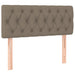 Pat box spring cu saltea, gri taupe, 90x190 cm, textil - WALTI WALTI