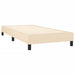 Pat box spring cu saltea, crem, 90x200 cm, textil - WALTI WALTI