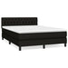 Pat box spring cu saltea, negru, 140x190 cm, textil - WALTI WALTI