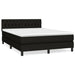 Pat box spring cu saltea, negru, 140x200 cm, textil - WALTI WALTI