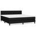 Pat box spring cu saltea, negru, 160x200 cm, textil - WALTI WALTI