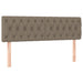 Pat box spring cu saltea, gri taupe, 160x200 cm material textil - WALTI WALTI
