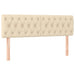 Pat box spring cu saltea, crem, 160x200 cm, material textil - WALTI WALTI