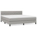 Pat continental, gri deschis, 180x200 cm, material textil - WALTI WALTI