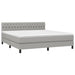 Pat continental, gri deschis, 180x200 cm, material textil - WALTI WALTI
