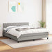 Pat continental, gri deschis, 180x200 cm, material textil - WALTI WALTI