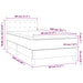 Pat box spring cu saltea, crem, 80x200 cm, textil - WALTI WALTI