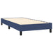 Pat box spring cu saltea, albastru, 80x200 cm, textil - WALTI WALTI