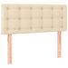 Pat box spring cu saltea, crem, 90x190 cm, textil - WALTI WALTI