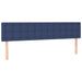 Pat box spring cu saltea, albastru, 200x200 cm, textil - WALTI WALTI