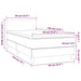 Pat box spring cu saltea, gri taupe, 90x190 cm, textil - WALTI WALTI