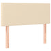Pat box spring cu saltea, crem, 90x200 cm, textil - WALTI WALTI