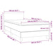 Pat box spring cu saltea, crem, 100x200 cm, textil - WALTI WALTI