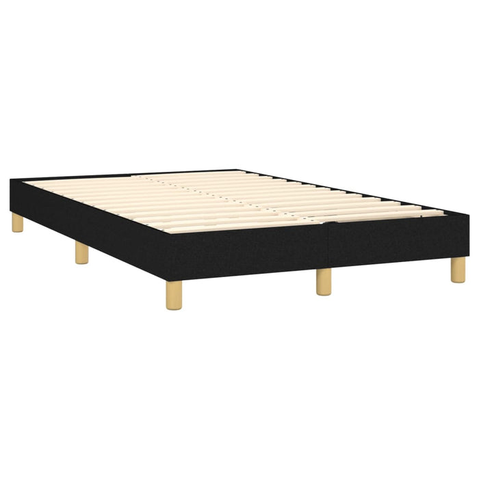 Pat box spring cu saltea, negru, 120x200 cm, textil - WALTI WALTI