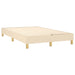 Pat box spring cu saltea, crem, 120x200 cm, textil - WALTI WALTI