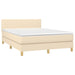 Pat continental cu saltea, crem, 140x200 cm, material textil - WALTI WALTI