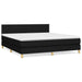 Pat box spring cu saltea, negru, 160x200 cm, textil - WALTI WALTI