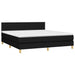 Pat box spring cu saltea, negru, 160x200 cm, textil - WALTI WALTI