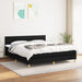 Pat box spring cu saltea, negru, 160x200 cm, textil - WALTI WALTI