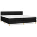Pat box spring cu saltea, negru, 200x200 cm, textil - WALTI WALTI