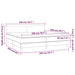 Pat box spring cu saltea, crem, 200x200 cm, textil - WALTI WALTI
