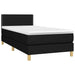 Pat box spring cu saltea, negru, 90x190 cm, textil - WALTI WALTI