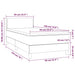 Pat box spring cu saltea, gri taupe, 90x190 cm, textil - WALTI WALTI