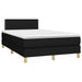 Pat box spring cu saltea, negru, 120x200 cm, textil - WALTI WALTI