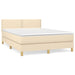 Pat continental cu saltea, crem, 140x200 cm, material textil - WALTI WALTI